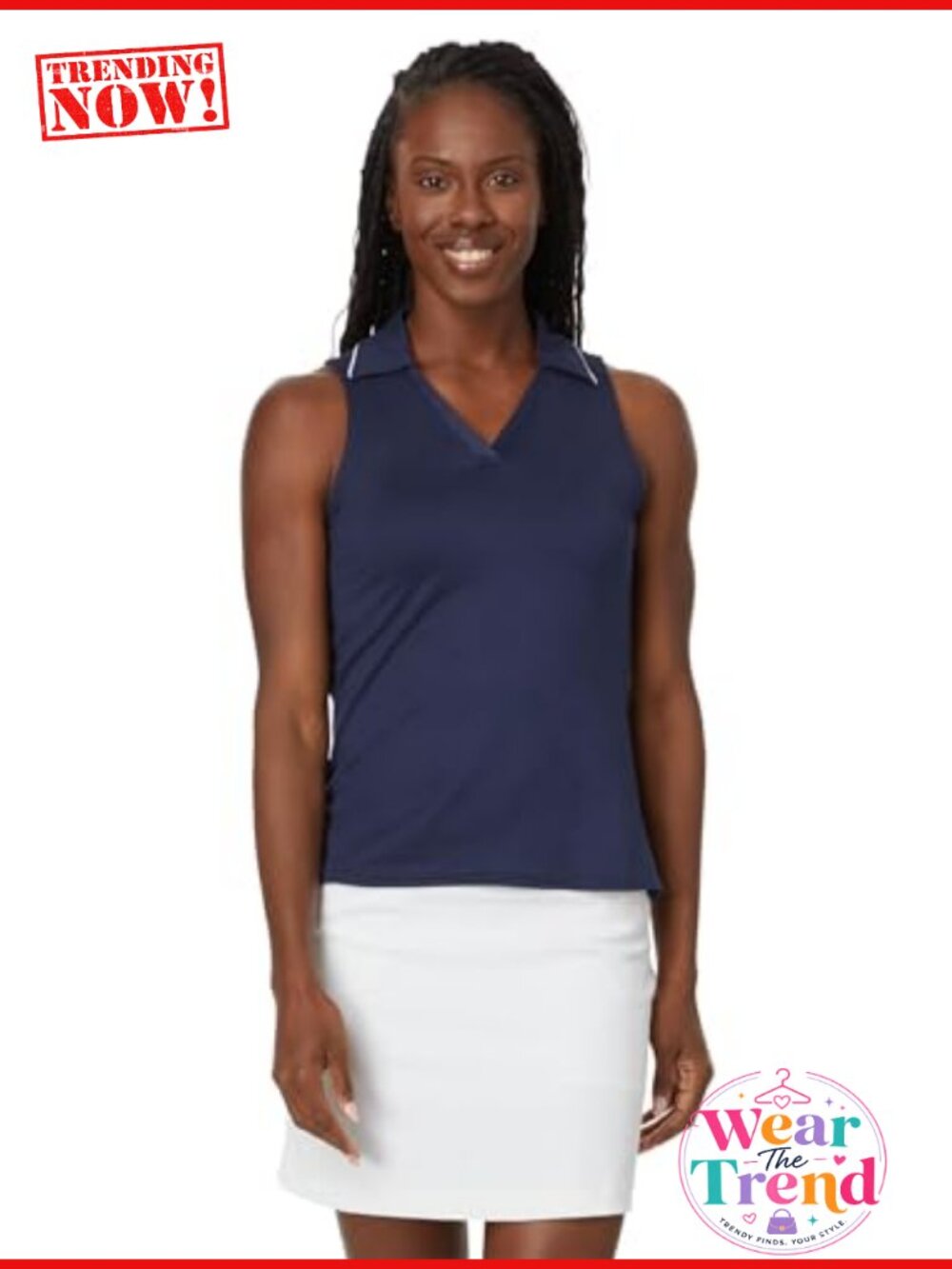 Skechers GoDri Swift Club Sleeveless Polo Tank UPF 40 Golf Shirt